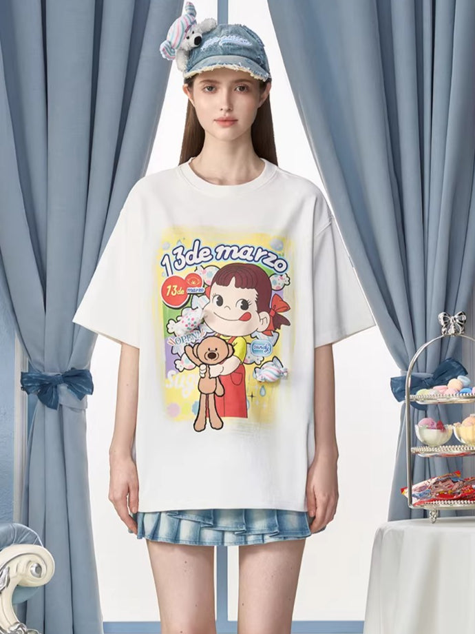 Graphic Cotton Oversized T-Shirt