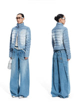 "Caracal Series" Washed Denim Twill Down Jacket - CHINASQUAD