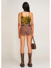 Compass Dancer Denim Flat Shorts Sand - CHINASQUAD