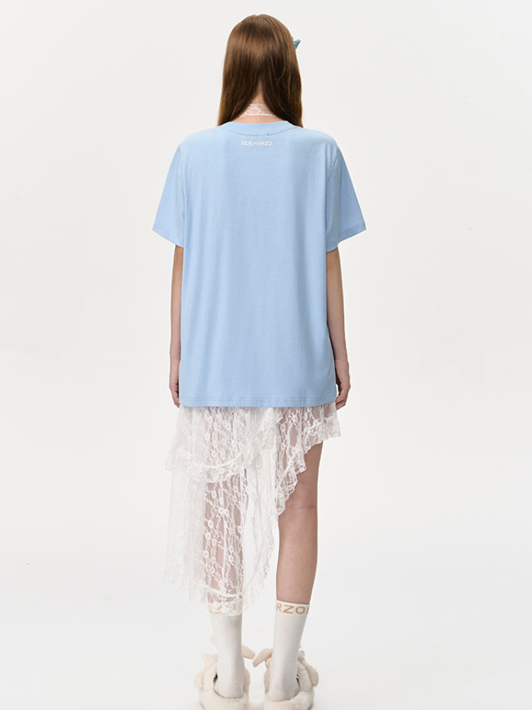 Balloon Doll Graphic Short-Sleeve T-Shirt - CHINASQUAD