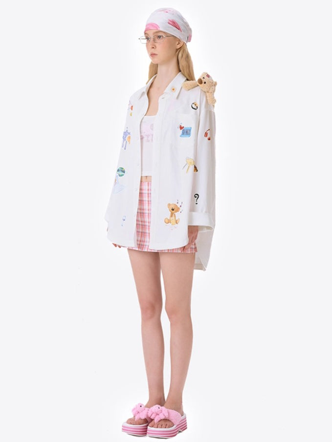 Bear Patch Longline Shirt