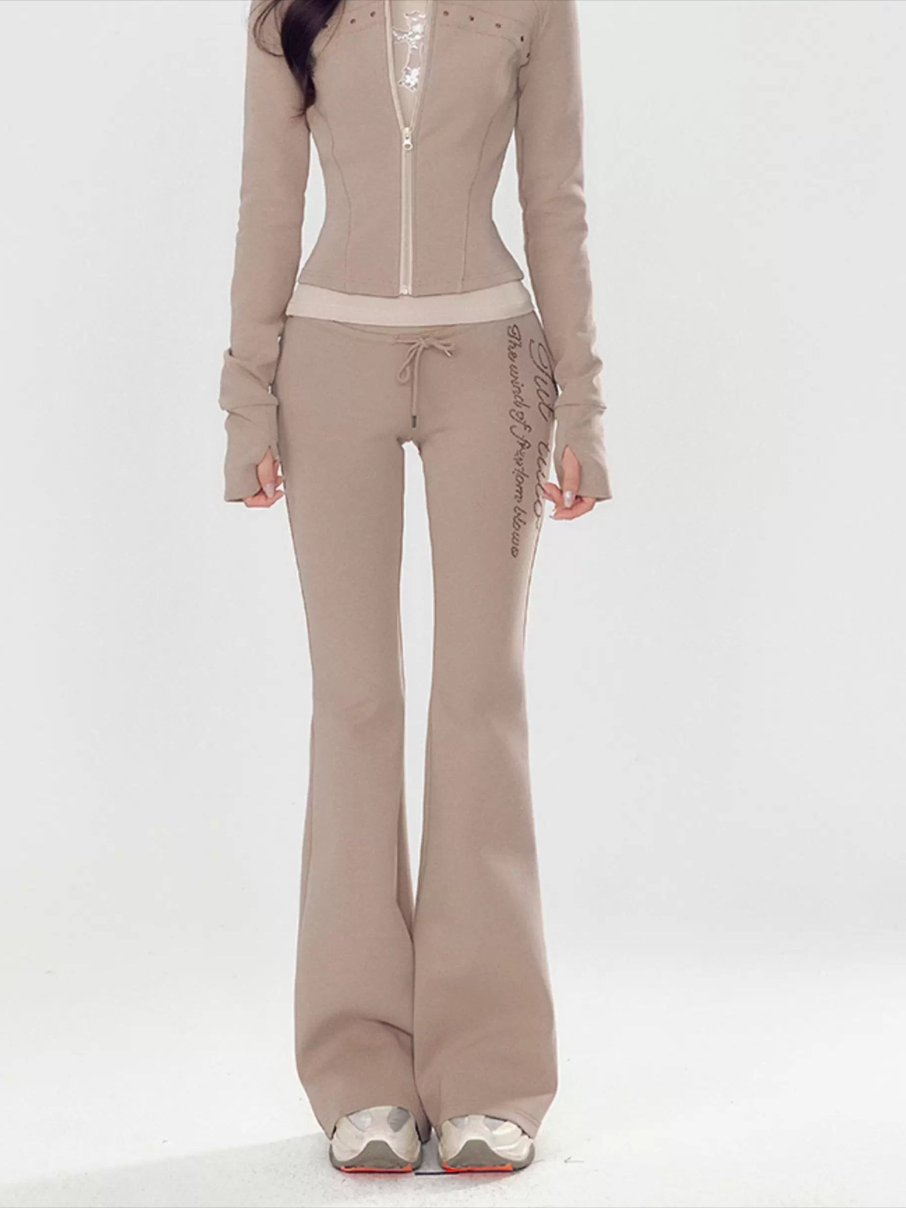 Pink Luxe Yoga Tracksuit Set