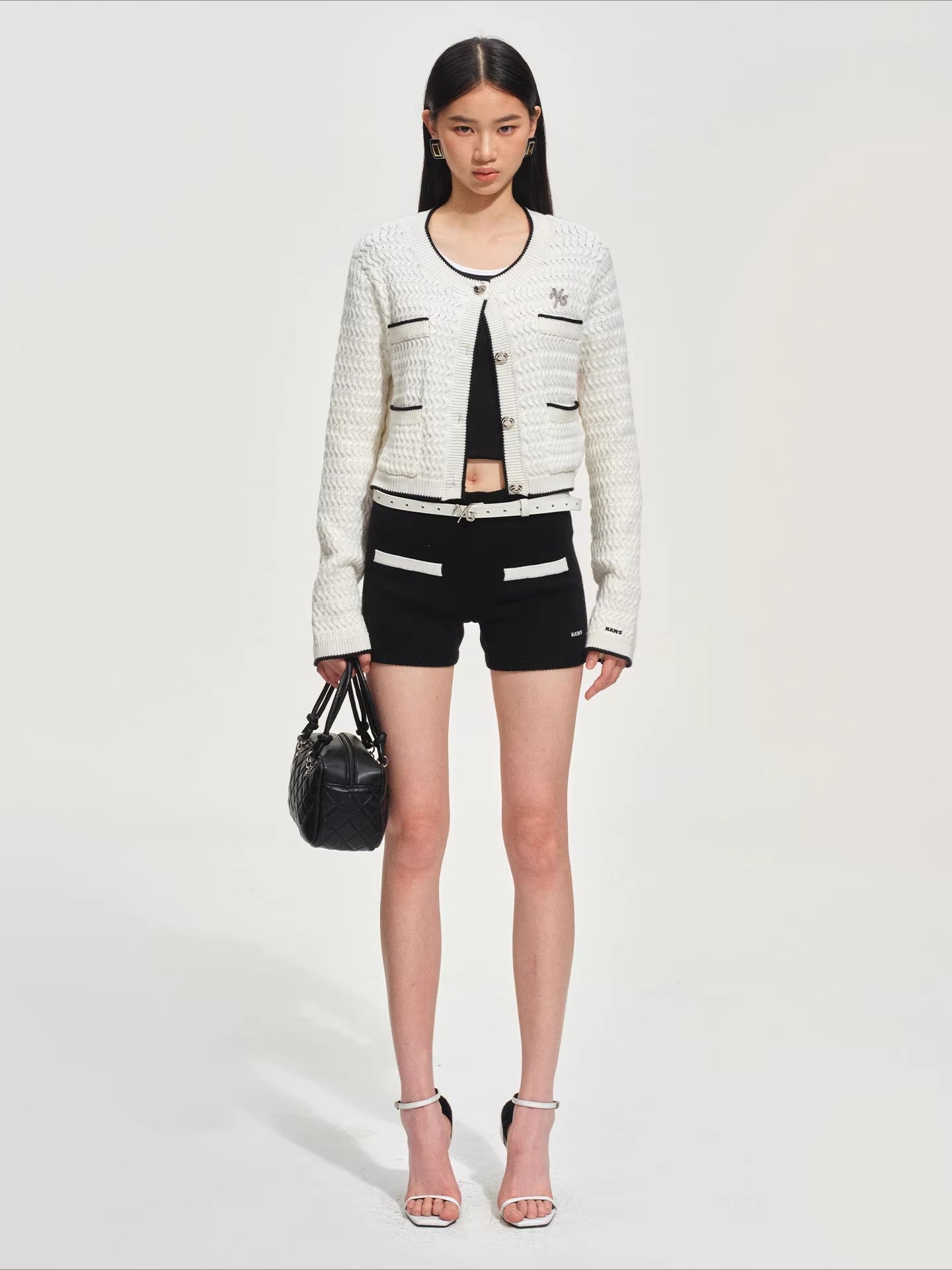 Straight-Leg Wool-Blend Casual Shorts