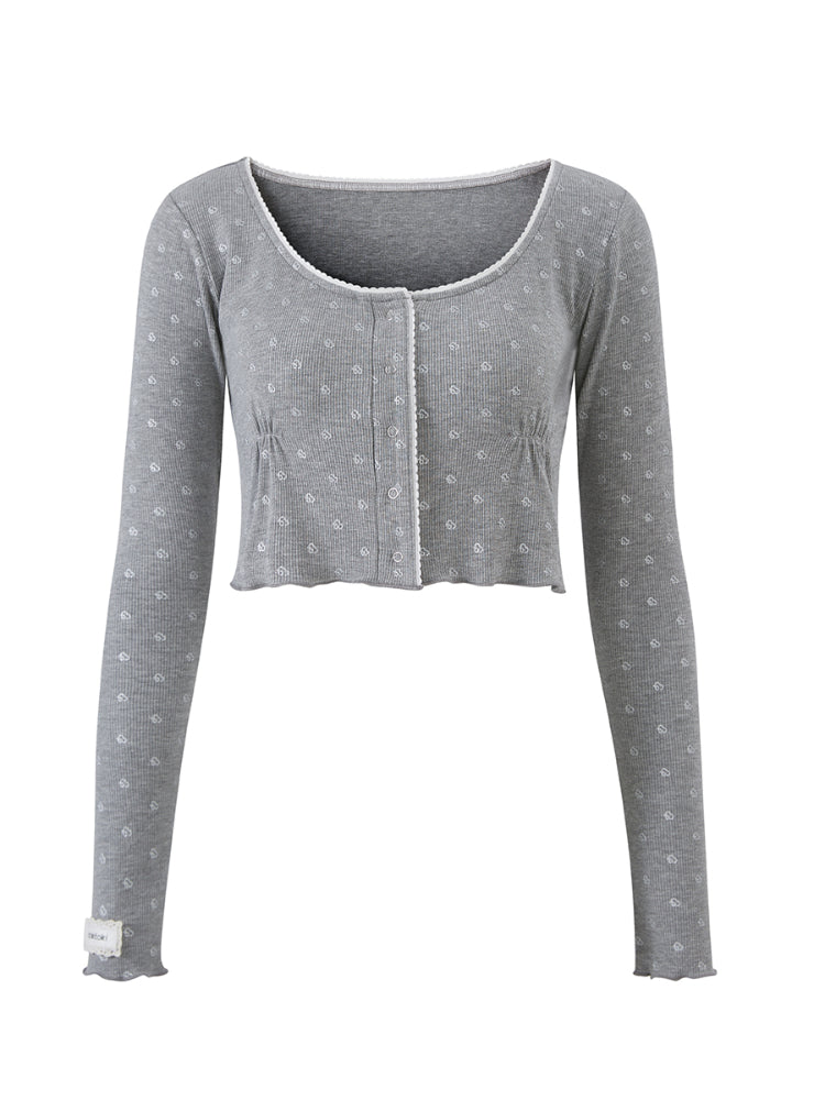 Silver Logo Pure Desire Cardigan