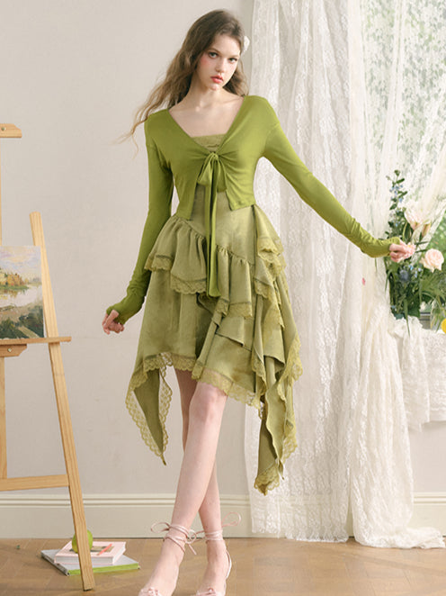 French Bow Knit Cardigan - CHINASQUAD