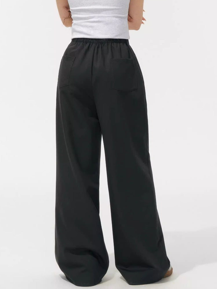 Tie-waist Drapey Airy Pants - CHINASQUAD
