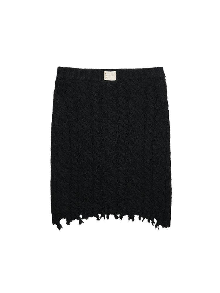 Cable Knit Cardigan & Skirt Set - CHINASQUAD
