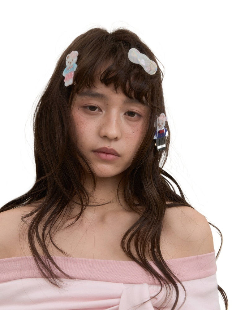 Acrylic Spring Bear Hairpin - CHINASQUAD