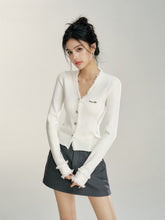 V-neck Frayed Knit Top - CHINASQUAD