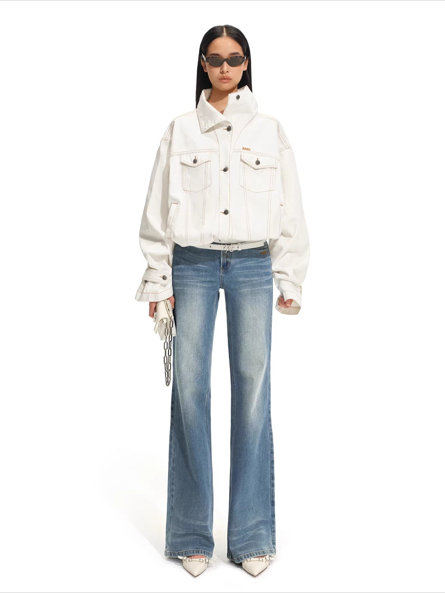 Equestrian Relaxed Denim Jacket