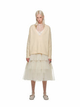 Suede V-neck Loose Sweater - CHINASQUAD
