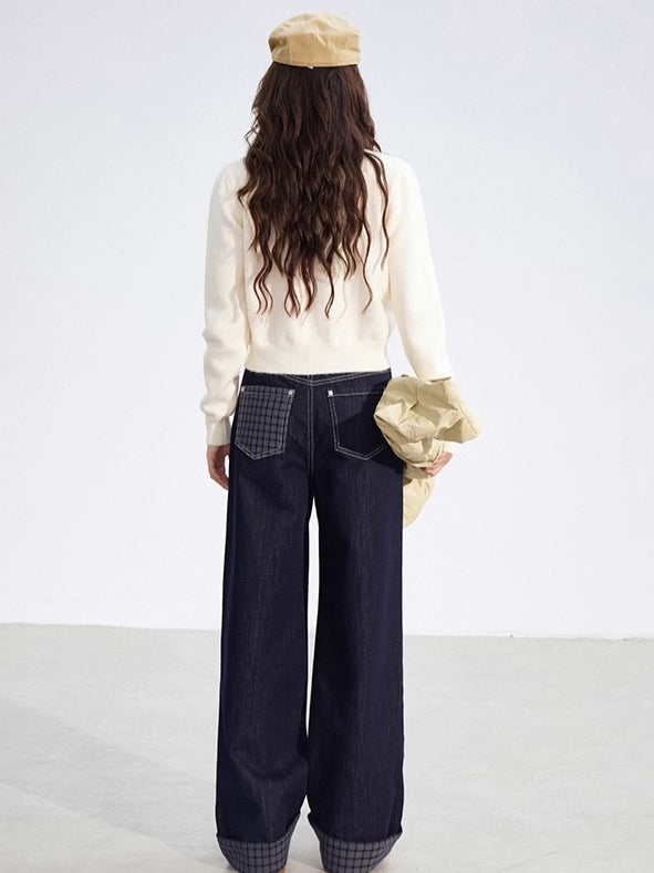 Bow Detail Cropped Knit Cardigan