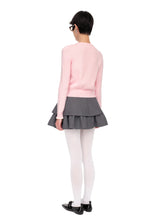 Blue & Pink Ruffled Cuff Knit Crewnecks - CHINASQUAD