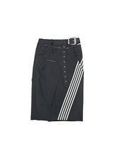 Striped Panel Midi Pencil Skirt - CHINASQUAD