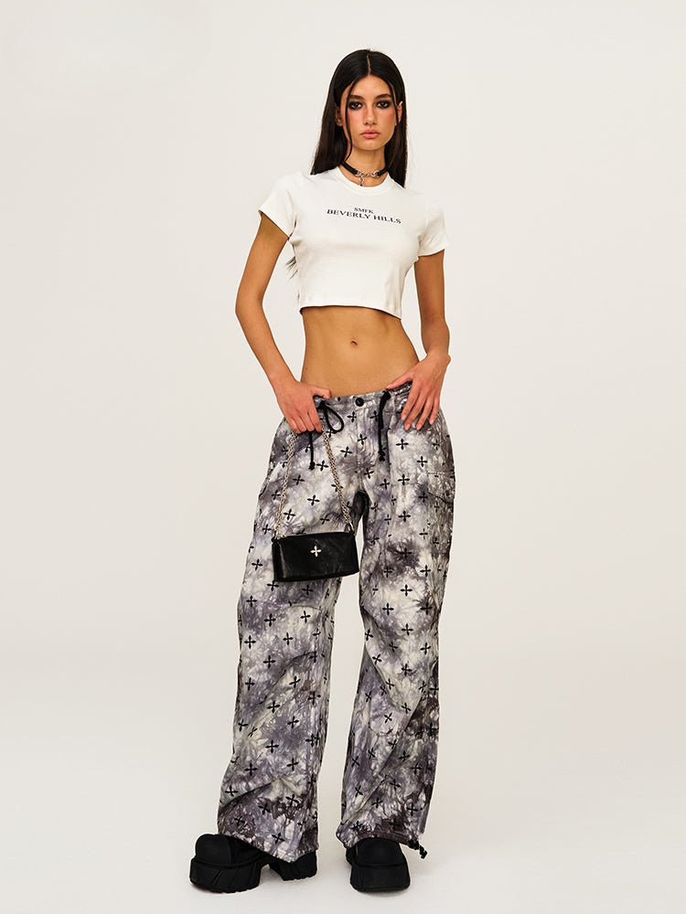 Tie-Dye All-Over Print Casual Cargo Pants - CHINASQUAD