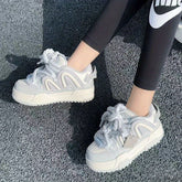 Sky Grey Chunky Casual Sneakers - CHINASQUAD