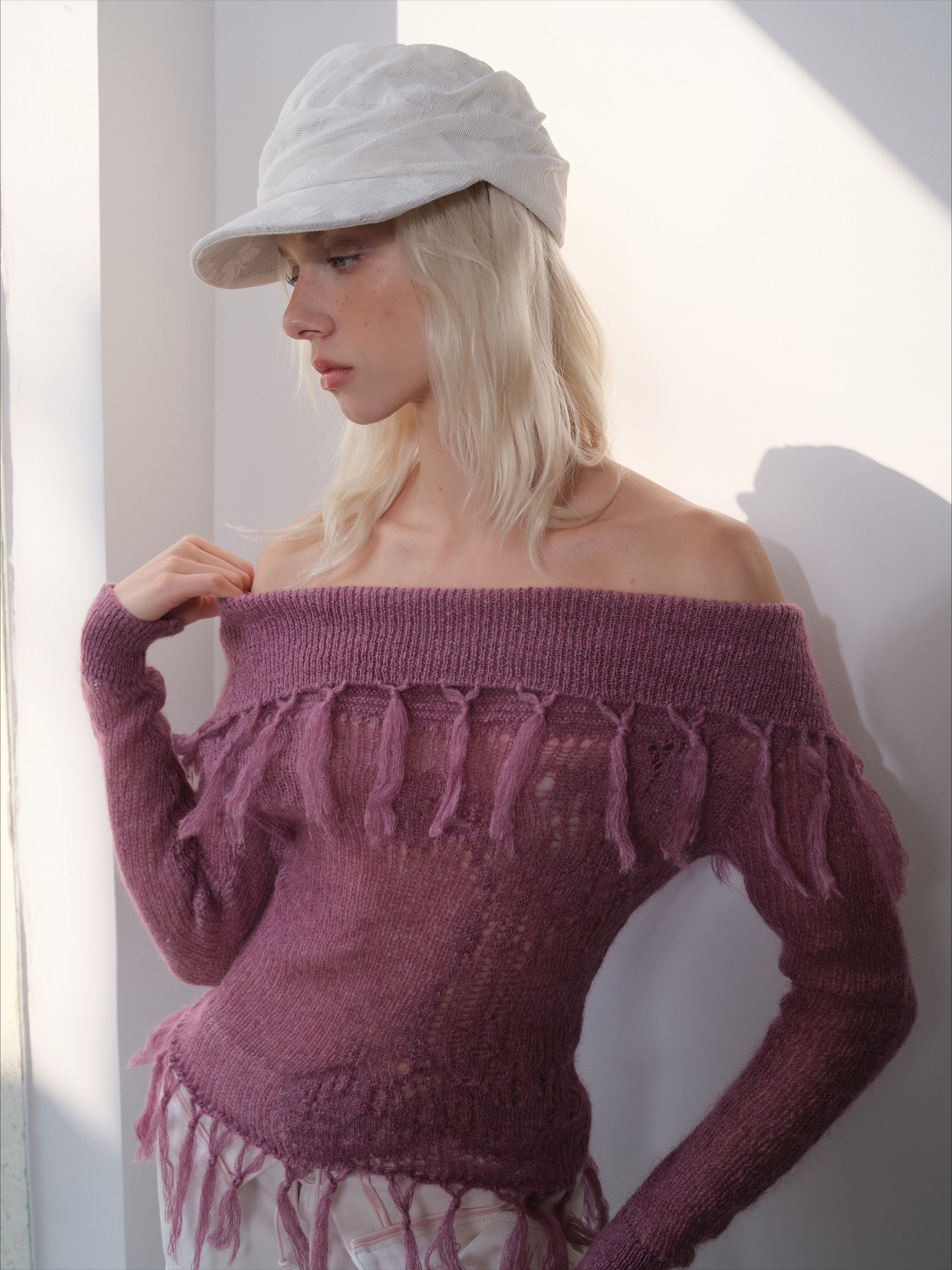 Brim Pleated Adjustable Beret Hat - CHINASQUAD