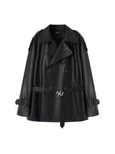 Classic PU Trench Leather Jackets - CHINASQUAD