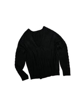 Suede V-neck Loose Sweater - CHINASQUAD