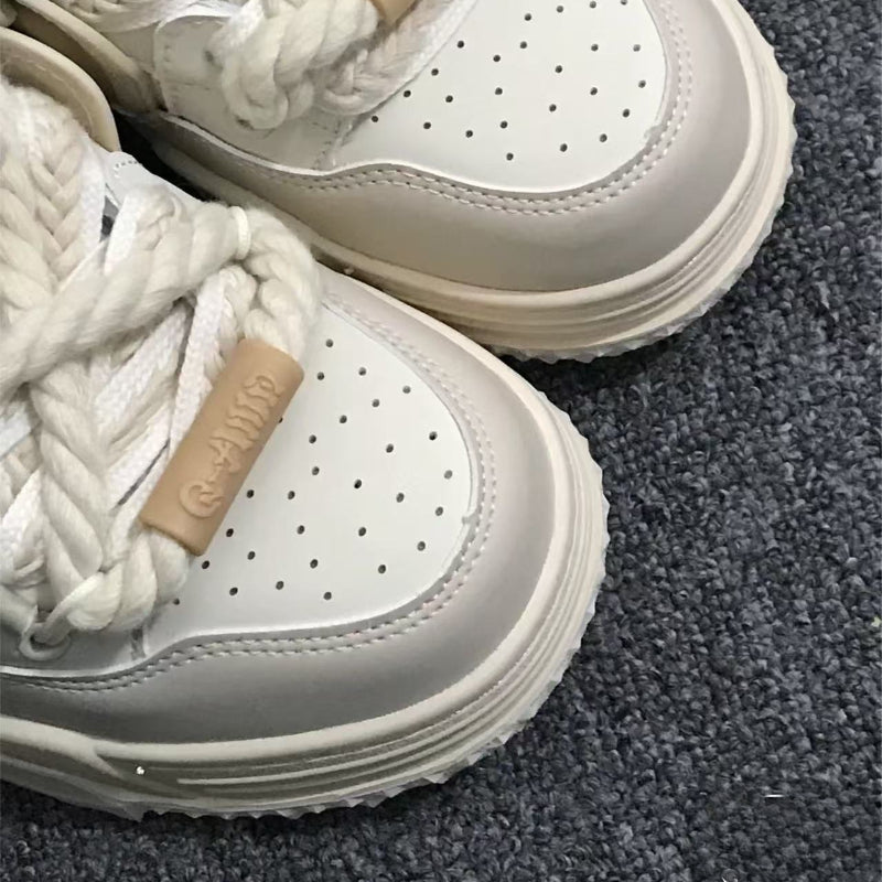 Off-white Chunky Casual Sneakers - CHINASQUAD