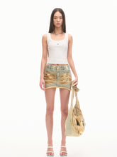 Pure Cotton Twill Denim Large Capacity Foldable Crescent Bag - CHINASQUAD