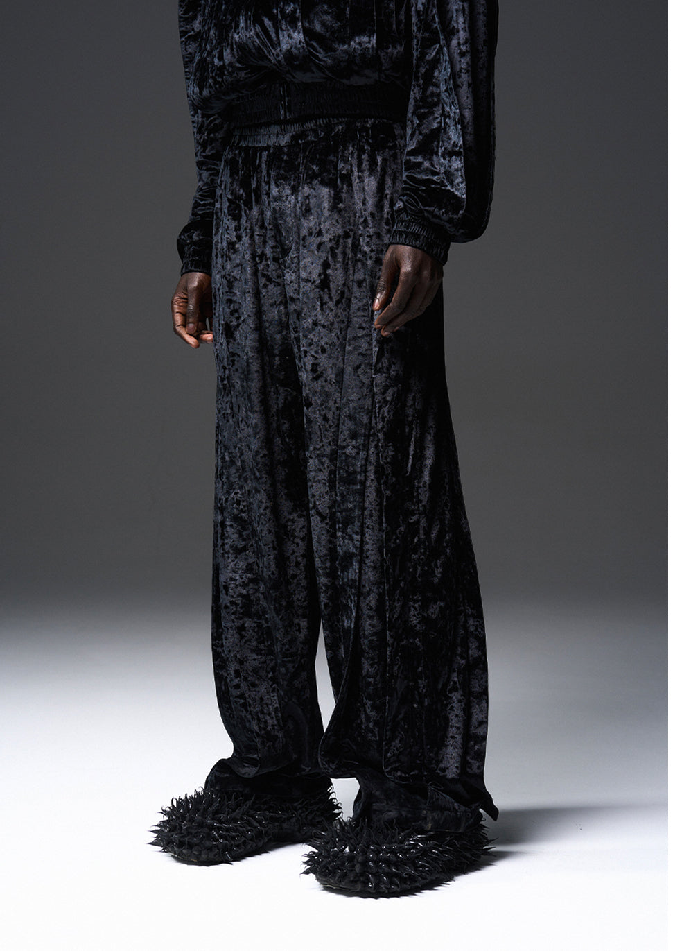 Velvet Straight-Leg Pants - CHINASQUAD