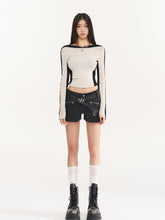 Black Herringbone Multi-Pocket Straight Shorts - CHINASQUAD