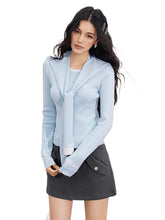 Knit Cape Two-Piece Blouse - CHINASQUAD