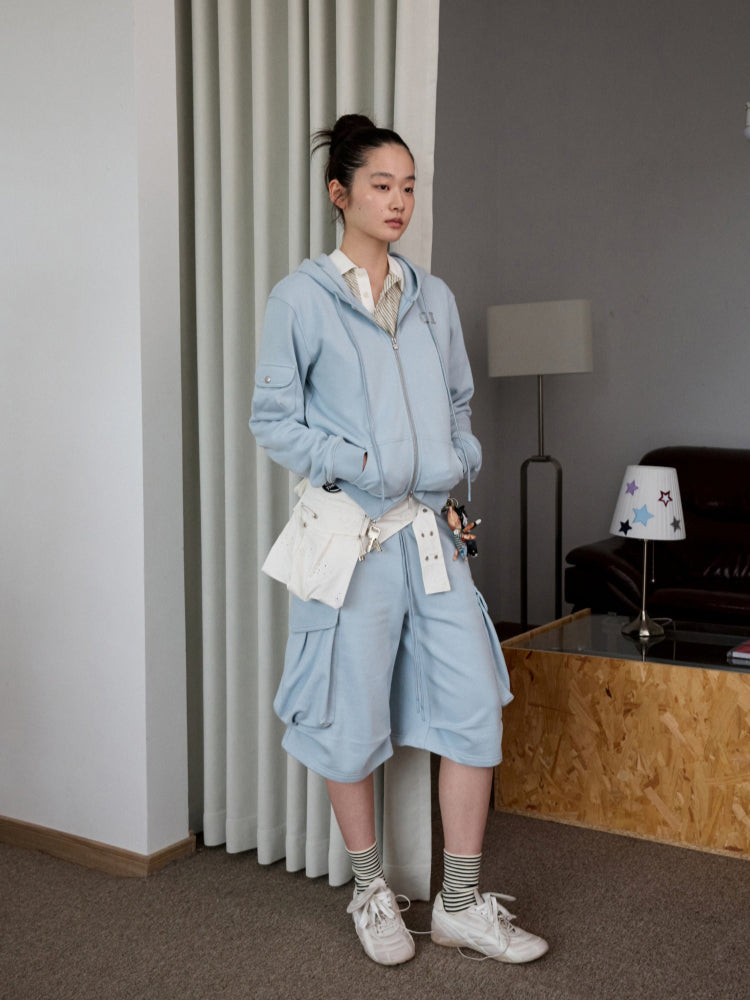 Solid Color Hoodie & Sweatpants Set - CHINASQUAD