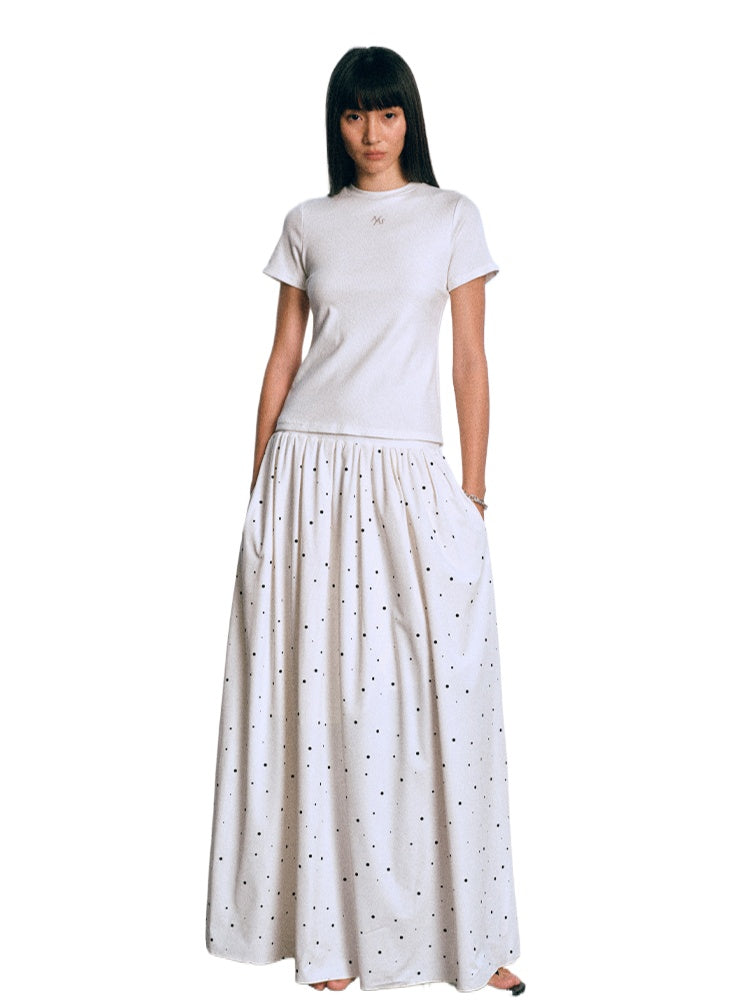 Polka-Dot Patchwork Dress - CHINASQUAD