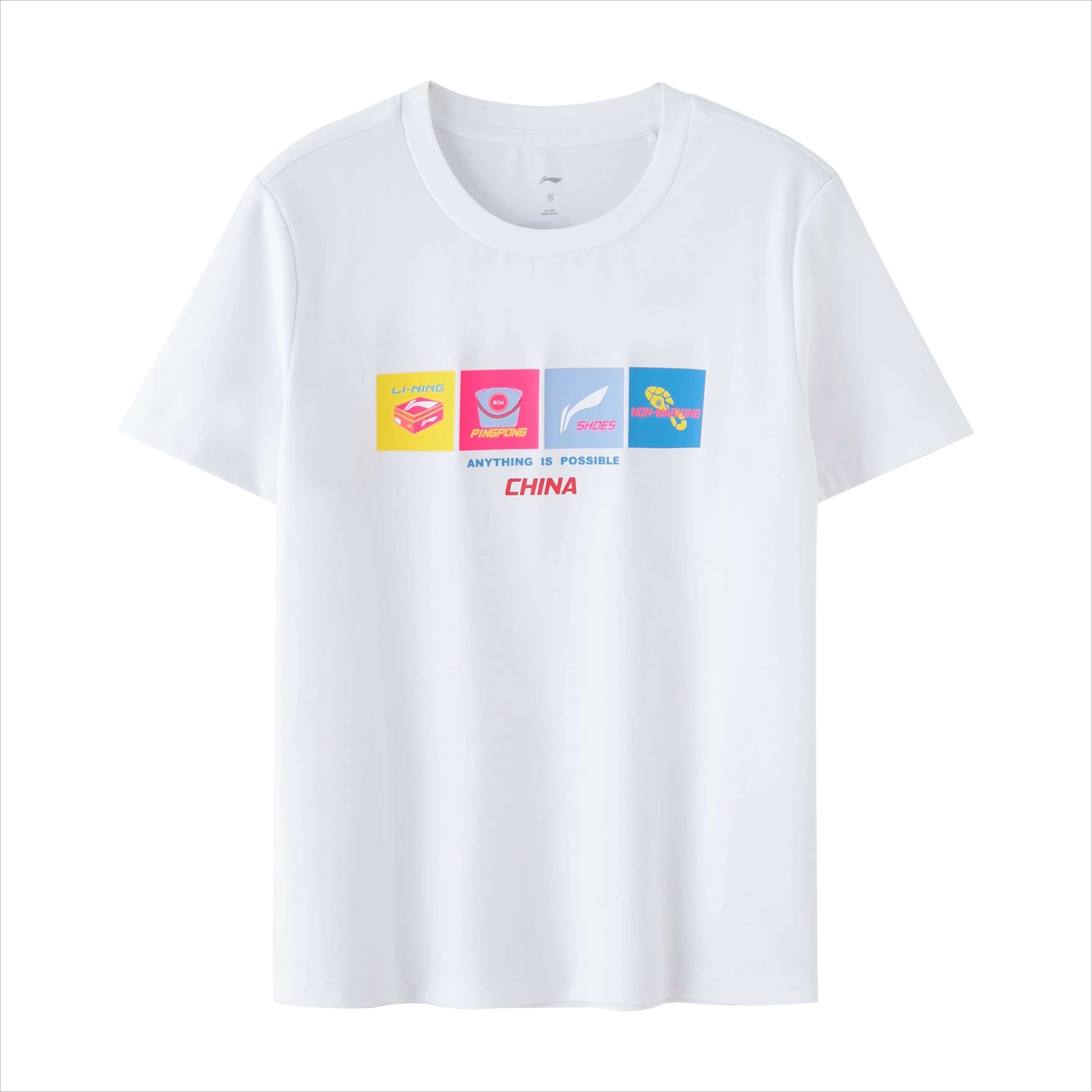 Li-Ning Ping Pong Series Printed Crewneck T-Shirt - CHINASQUAD