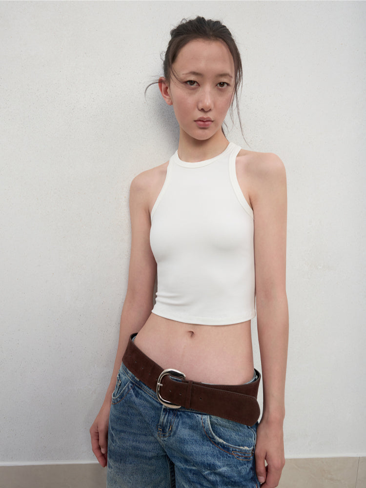 High Elastic Sleeveless I-Back Vest