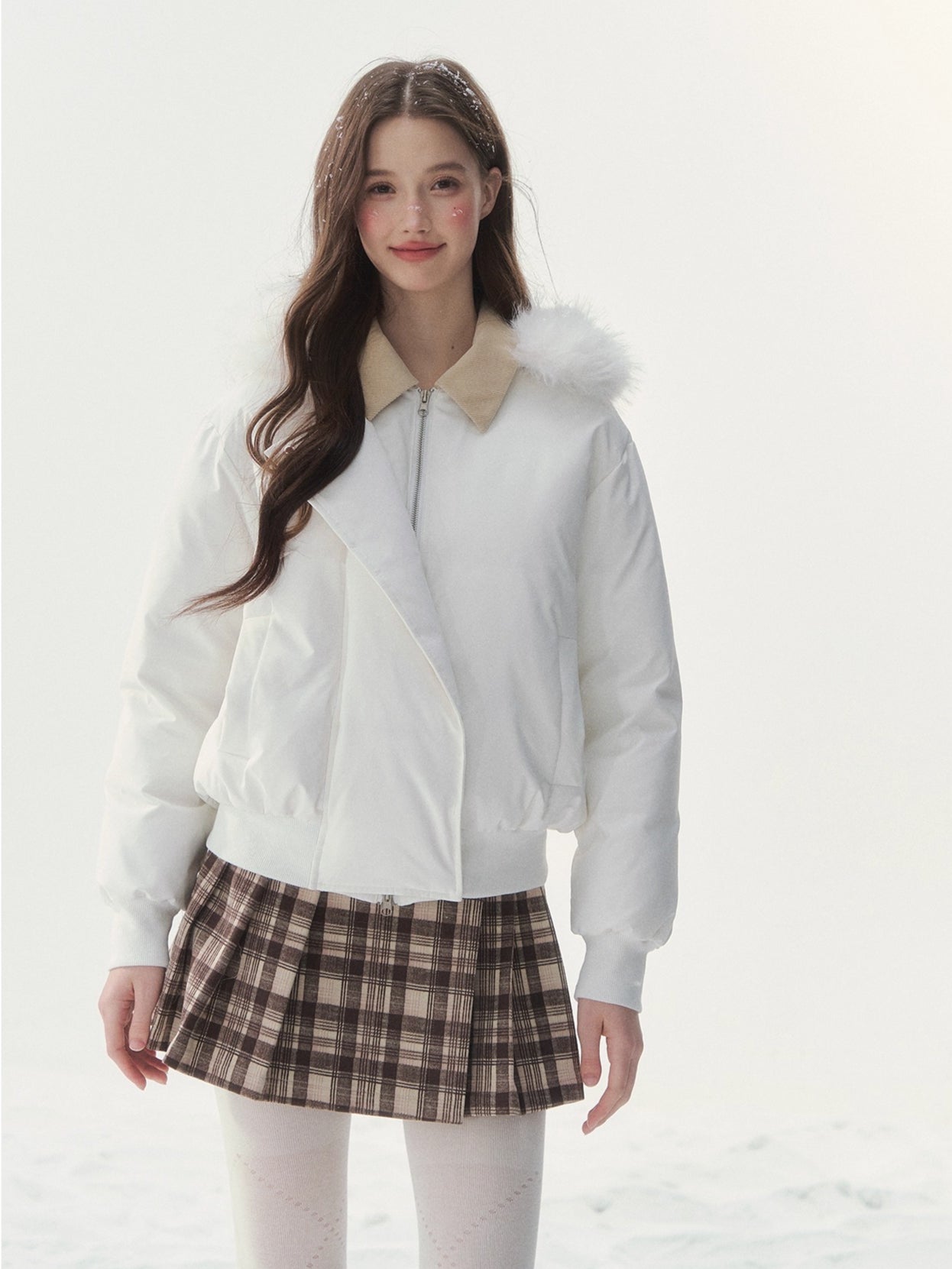 Faux-Fur Collar Down Jacket