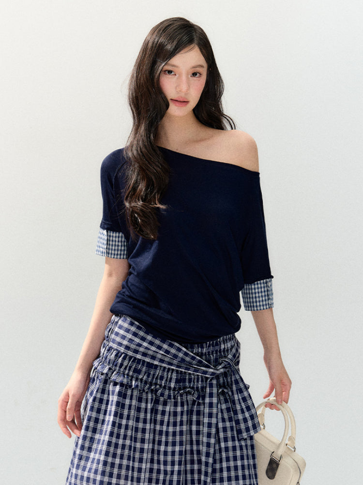 Plaid Strapless Tube Top Dress - CHINASQUAD