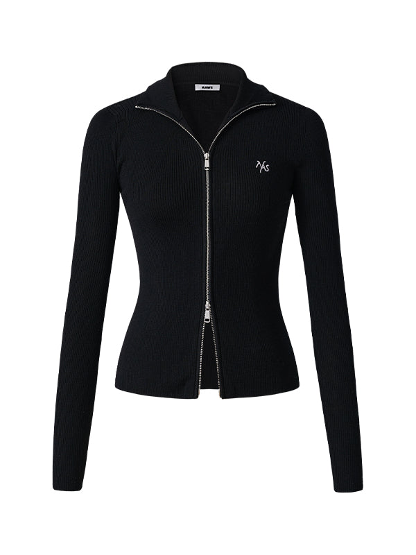 Classic Logo Knit Cardigan - CHINASQUAD