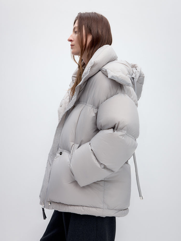 Windproof Hooded Duck Down Jacket - CHINASQUAD