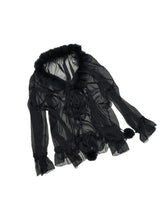 Chiffon and Fur Panel Shirt - CHINASQUAD