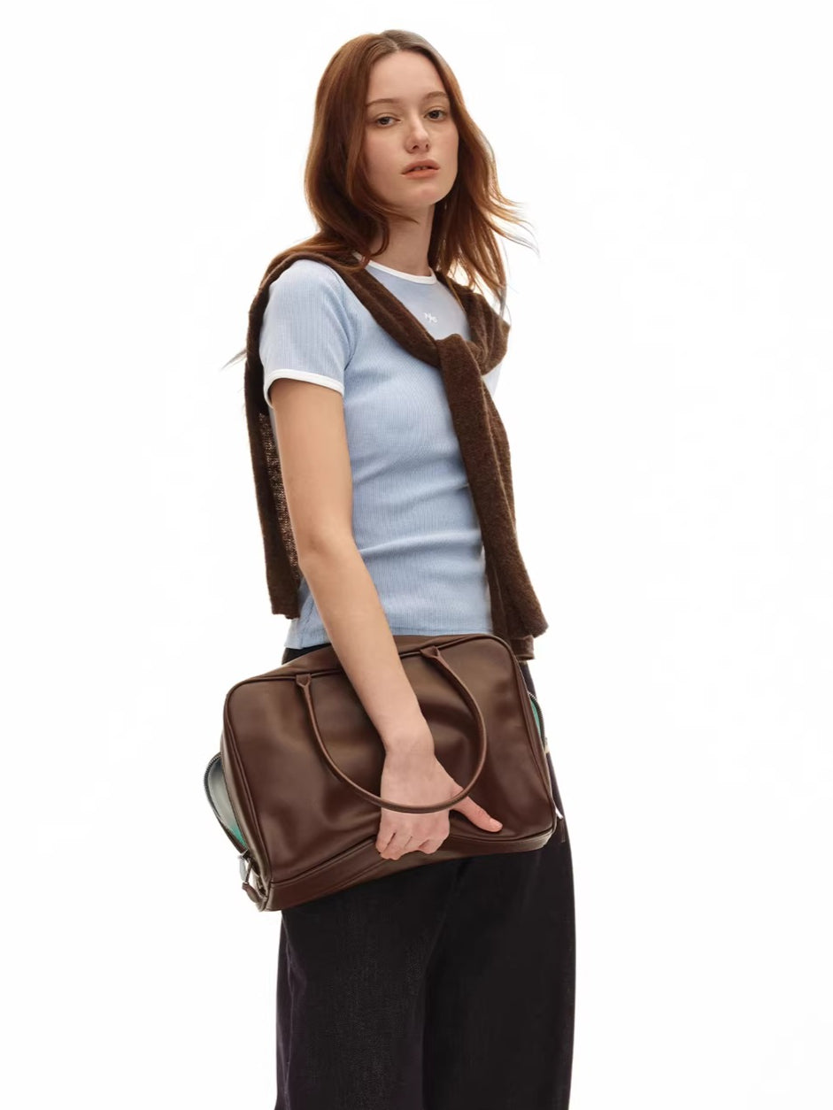 Contrast Trim Heavyweight Fitted T-Shirt