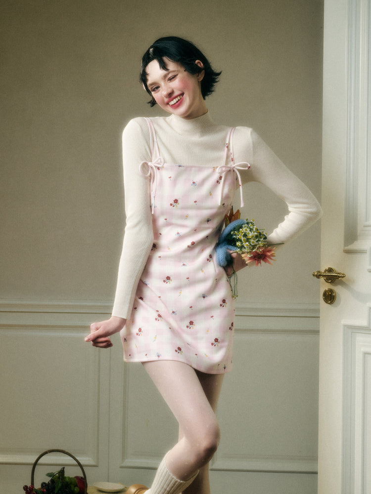 Strappy Floral Print Dress - CHINASQUAD