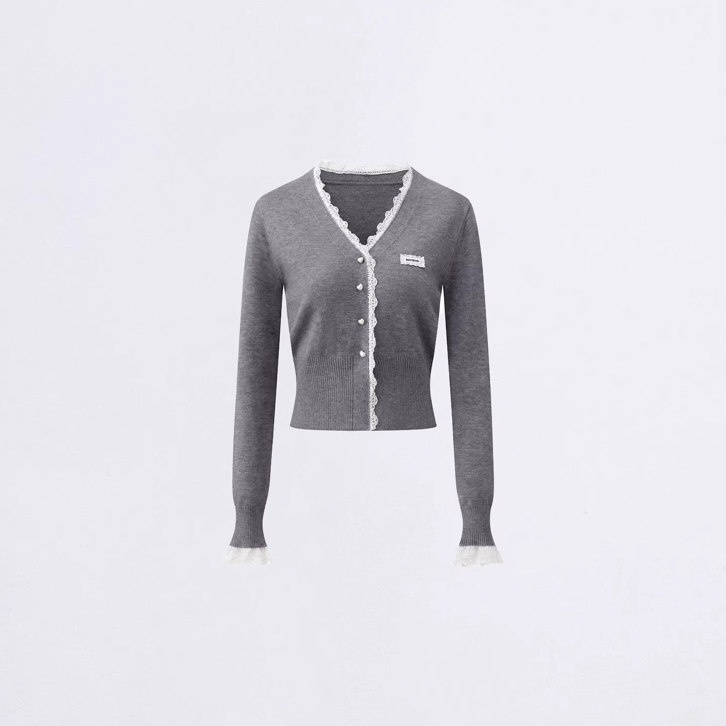 Lace Panel Knit Cardigan