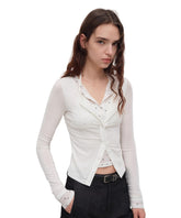 Polka-Dot Long Sleeve Cardigan - CHINASQUAD