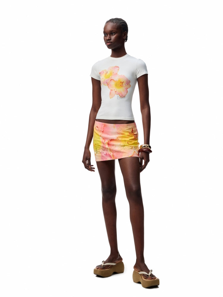 Printed Slim-Fit Short Sleeve T-shirt - CHINASQUAD