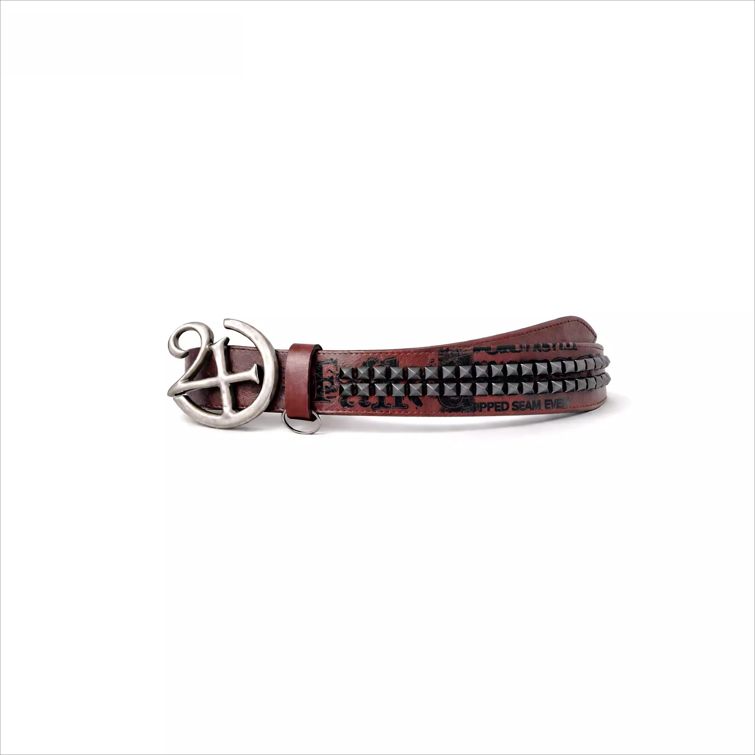 Punk Studded Leather Belt