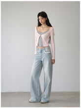 Lace Trim Vintage Jeans - CHINASQUAD