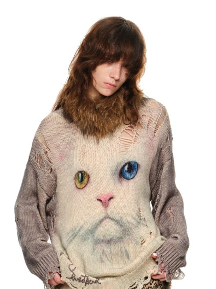 Raccoon & Rabbit Fur Double-Sided Scarf - CHINASQUAD