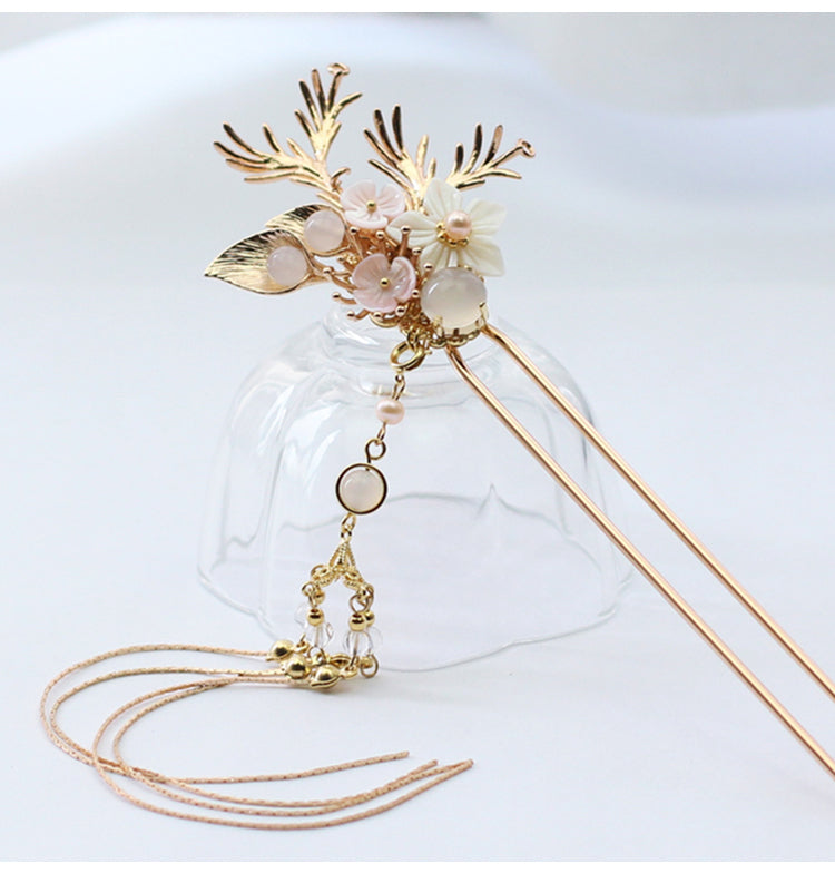 Handmade Osmanthus Dew Hanfu Hairpin - CHINASQUAD