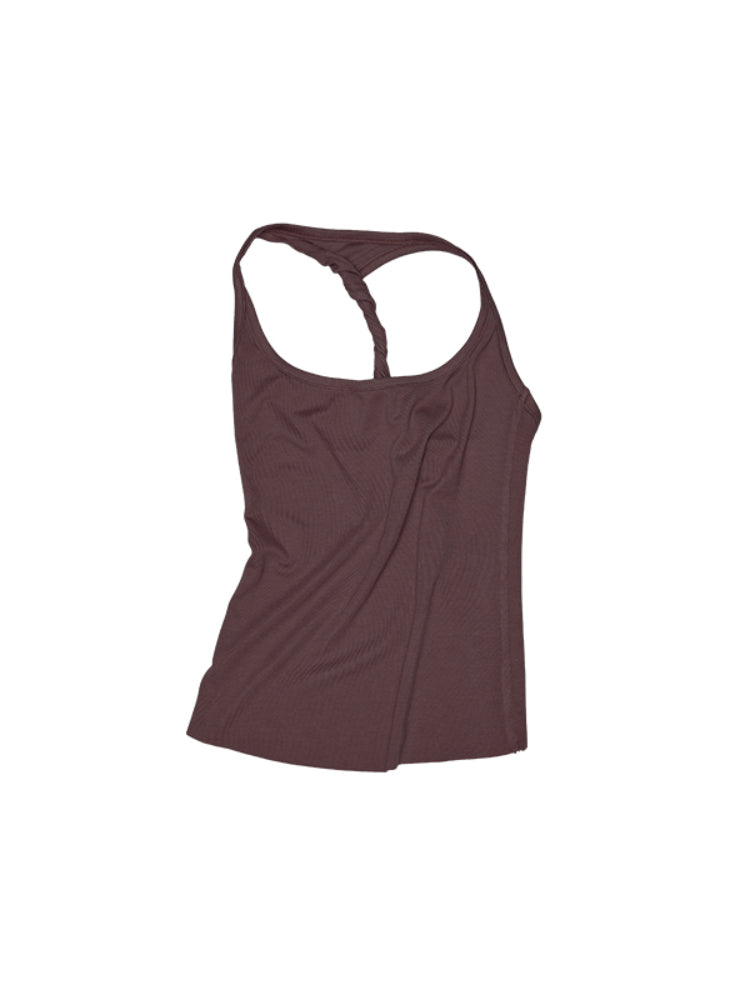 Large Round-Neck Knot Acetate Tank Top & Skirt Set - CHINASQUAD