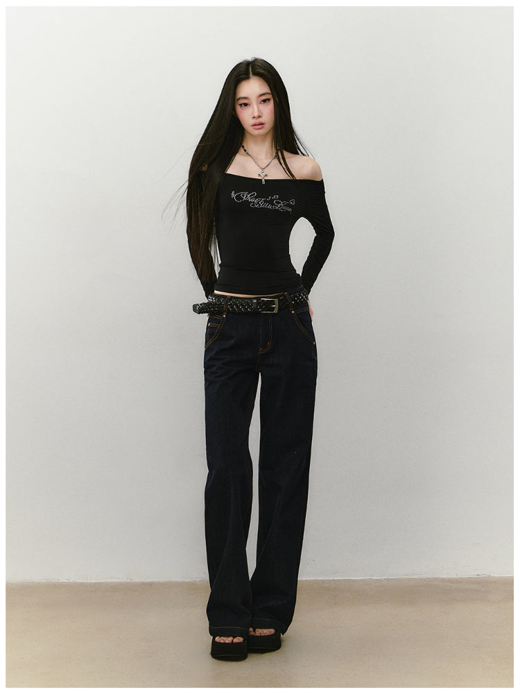 One-shoulder Skin-friendly Top - CHINASQUAD