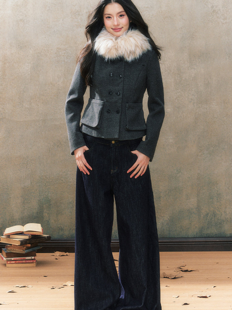 Grey Short Down Jacket - CHINASQUAD