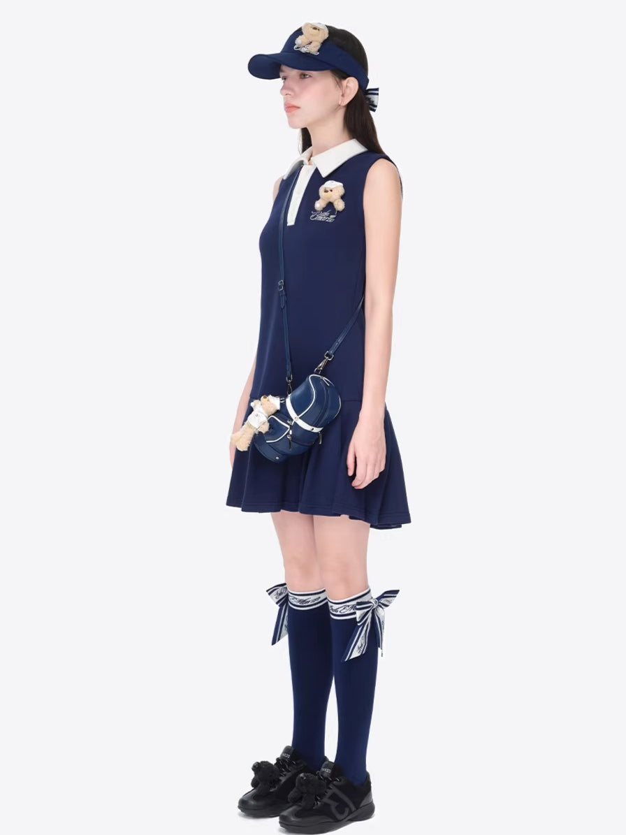 Polo Collar Golf Mini Dress